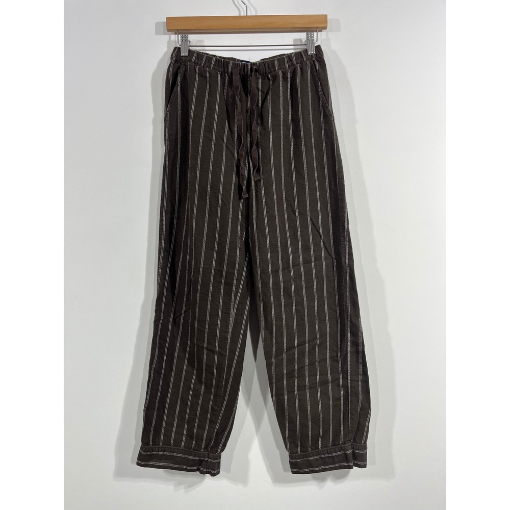 GapBody Fisherman Nautical Brown Striped Pajama Pants  Womens XXS Coastal Boho